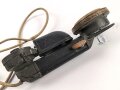 1. Weltkrieg, eiserner Armeefernsprecher in sehr gutem Gesamtzustand, Funktion nicht geprüft
