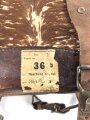 1. Weltkrieg Tornister für Fernsprechtruppen Nr. 2. Guter Gesamtzustand, das Fell hat sich etwas gelichtet, sonst gut.