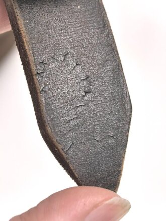 Lederriemen Wehrmacht. Breite  2,5cm, Länge 164cm