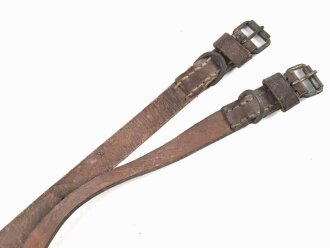Paar Lederriemen Wehrmacht. Breite  1,7cm, Länge je...