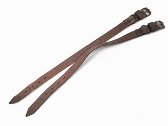 Paar Lederriemen Wehrmacht. Breite  1,7cm, Länge je...