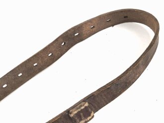 Lederriemen Wehrmacht. Breite  knapp 2,5cm, Länge 80cm