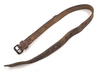 Lederriemen Wehrmacht. Breite  knapp 2,5cm, Länge 80cm