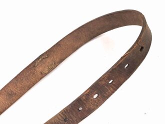 Lederriemen Wehrmacht. Breite  knapp 2,5cm, Länge 80cm