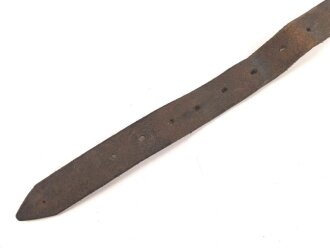Lederriemen Wehrmacht. Breite  knapp 2cm, Länge 34cm