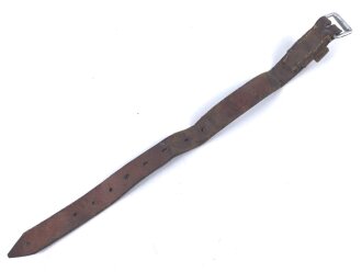 Lederriemen Wehrmacht. Breite  knapp 2cm, Länge 34cm