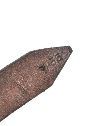 Lederriemen Wehrmacht. Breite  knapp 2cm, Länge 34cm