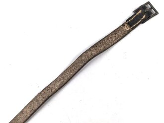 Lederriemen Wehrmacht. Breite  1,5cm, Gesamtlänge 42cm