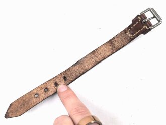Lederriemen Wehrmacht. Breite  1,5cm, Gesamtlänge 21cm
