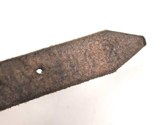 Lederriemen Wehrmacht. Breite  1,5cm, Gesamtlänge 21cm
