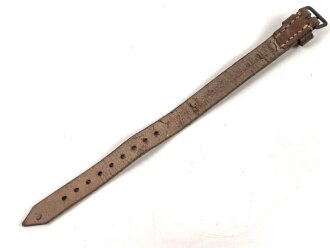 Lederriemen Wehrmacht. Breite  knapp 2cm, Gesamtlänge 31cm