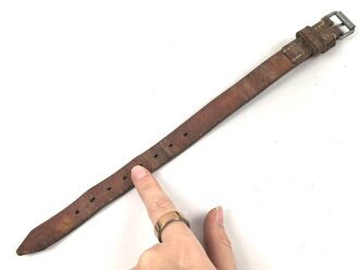 Lederriemen Wehrmacht. Breite  knapp 2cm, Gesamtlänge 32cm