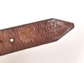 Lederriemen Wehrmacht. Breite  knapp 2cm, Gesamtlänge 32cm