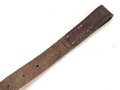Lederriemen Wehrmacht. Breite  knapp 2cm, Gesamtlänge wie fotografiert 23,5cm