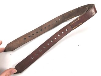Lederriemen Wehrmacht. Breite  2,5cm, Länge 65cm