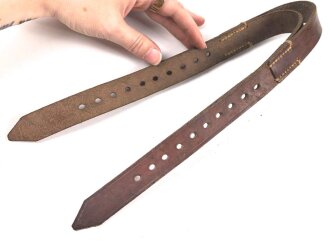 Lederriemen Wehrmacht. Breite  2,5cm, Länge 65cm