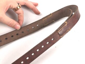 Lederriemen Wehrmacht. Breite  2,5cm, Länge 65cm