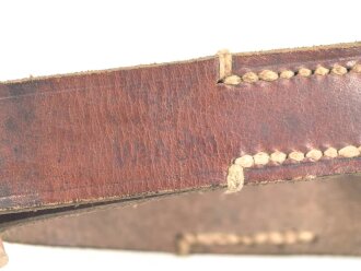 Lederriemen Wehrmacht. Breite  2,5cm, Länge 65cm