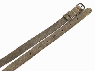 Webleinenriemen Wehrmacht. Breite knapp über 2cm, Gesamtlänge 123cm