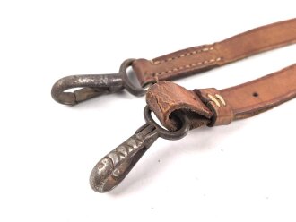 Lederner Trageriemen Wehrmacht. Breite 1,8cm, Gesamtlänge 122cm