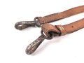 Lederner Trageriemen Wehrmacht. Breite 1,8cm, Gesamtlänge 122cm