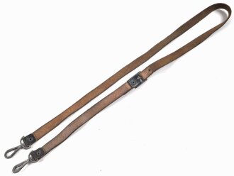 Lederner Trageriemen Wehrmacht. Breite 1,8cm, Gesamtlänge 120cm