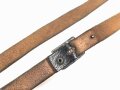 Lederner Trageriemen Wehrmacht. Breite 1,8cm, Gesamtlänge 120cm
