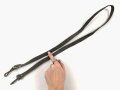 Lederner Trageriemen Wehrmacht ? Breite 1,8cm, Gesamtlänge 130cm, wohl aus italienischem Leder