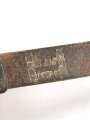 Lederner Trageriemen Wehrmacht ? Breite 1,8cm, Gesamtlänge 130cm, wohl aus italienischem Leder
