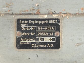 Luftwaffe Richtfunkgerät Elster SEG2T. Anfordererzeichen Ln 20000,  Originallack, Funktion nicht geprüft