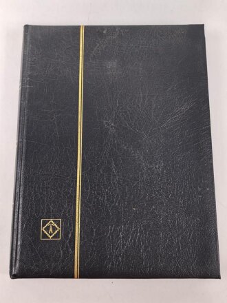 "Leuchtturm" Sammel Einsteckalbum. Kunstleder, Maße etwa 23 x 31cm, gebraucht