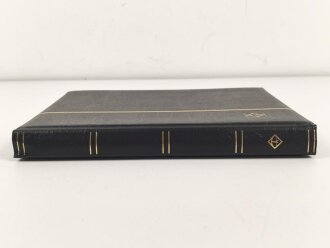"Leuchtturm" Sammel Einsteckalbum. Kunstleder, Maße etwa 23 x 31cm, gebraucht
