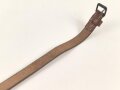 Lederriemen Wehrmacht. Breite  knapp 2cm, Gesamtlänge 57cm