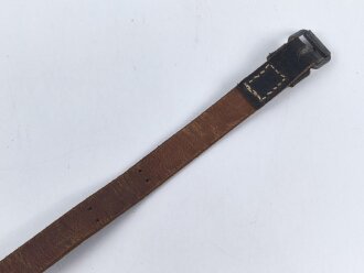 Lederriemen Wehrmacht. Breite knapp 2cm, Gesamtlänge 65cm