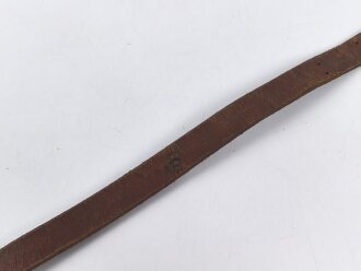 Lederriemen Wehrmacht. Breite knapp 2cm, Gesamtlänge 65cm