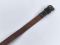 Lederriemen Wehrmacht. Breite knapp 2cm, Gesamtlänge 65cm