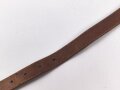 Lederriemen Wehrmacht. Breite knapp 2cm, Gesamtlänge 65cm
