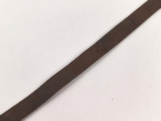 Lederriemen Wehrmacht. Breite  knapp 2cm, Gesamtlänge 58cm
