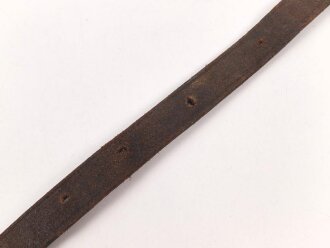 Lederriemen Wehrmacht. Breite  knapp 2cm, Gesamtlänge 58cm