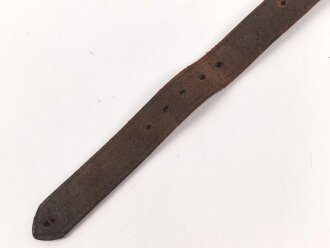 Lederriemen Wehrmacht. Breite  knapp 2cm, Gesamtlänge 58cm