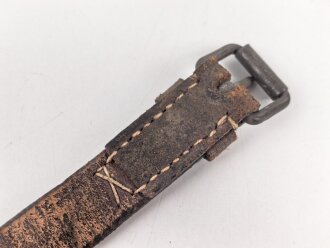 Lederriemen Wehrmacht. Breite  knapp 2cm, Gesamtlänge 58cm
