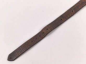 Lederriemen Wehrmacht. Breite  knapp 2cm, Gesamtlänge 58cm