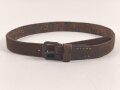 Lederriemen Wehrmacht. Breite  knapp 2cm, Gesamtlänge 58cm