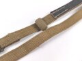 Webleinenriemen Wehrmacht . Ähnlich eines Tornisterriemen, aber deutlich länger und mit zusätzlicher Schlaufe versehen. Gesamtlänge 63cm