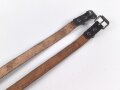 Paar Lederriemen Wehrmacht. Breite  1,5cm, Länge 55 und 57cm