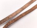 Paar Lederriemen Wehrmacht. Breite  1,5cm, Länge 55 und 57cm