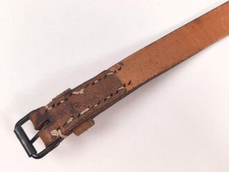 Lederriemen Wehrmacht. Breite  knapp 2cm, Gesamtlänge 32cm