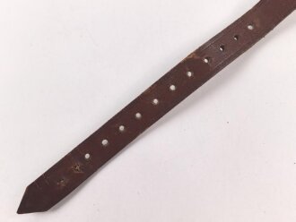 Lederriemen Wehrmacht. Breite knapp 2cm, Gesamtlänge 50cm