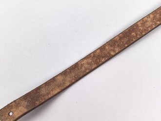 Lederriemen Wehrmacht. Breite knapp 2cm, Gesamtlänge 50cm