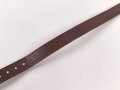 Lederriemen Wehrmacht. Breite knapp 2cm, Gesamtlänge 50cm